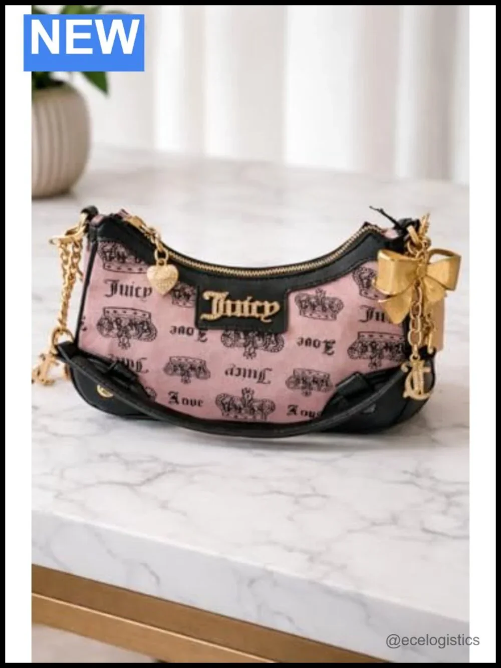 Vintage Inspired Shoulder Bag Faux Leather Satchel Adjustable Strap